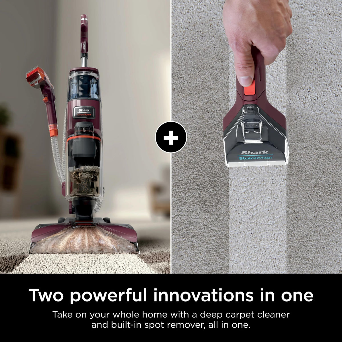 Shark EX150 pet-stain eliminator feature highlights targeted stain treatment