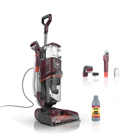 Shark EX150 upright carpet cleaner in action delivering deep cleaning for homes