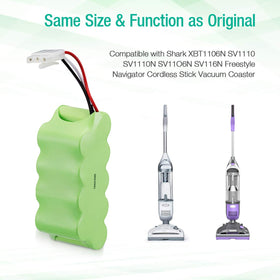 Shark Freestyle Navigator compatibility with FirstPower battery, reliable replacement option.