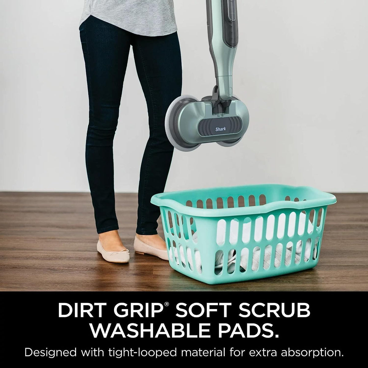 Shark S7000AMZ gliding smoothly over sealed hard floors for deep cleaning.