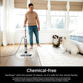 Shark S8201 LED headlights illuminate floors during cleaning