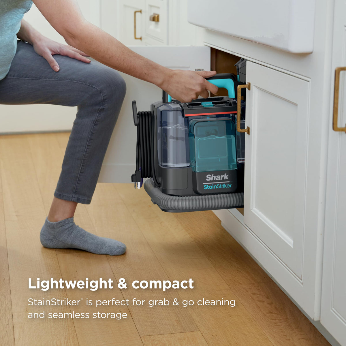 Shark StainStriker includes tools and formulas for complete cleaning.