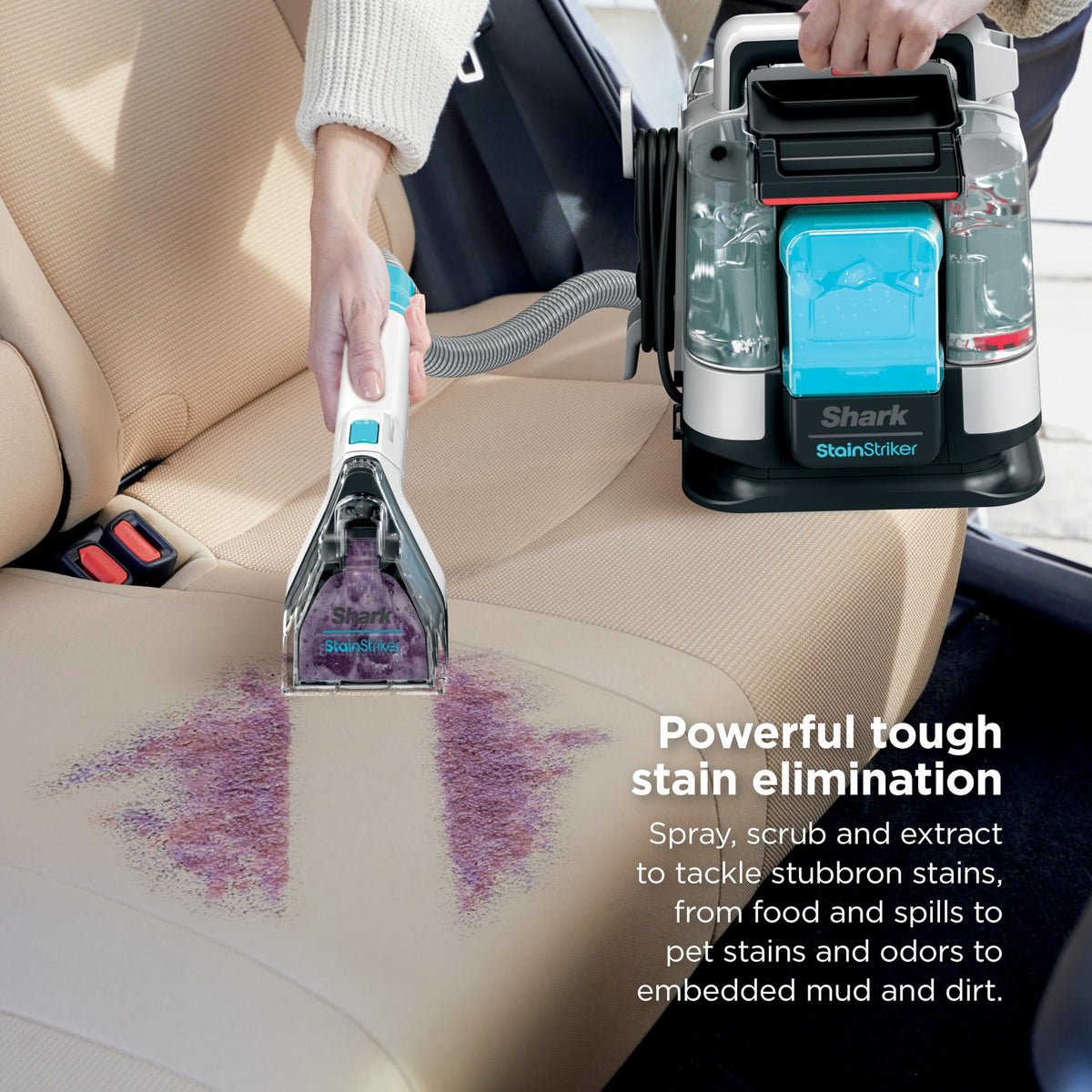 Shark StainStriker mini stain eliminator treats small spots with ease