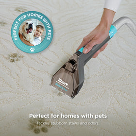 Shark StainStriker tackles pet messes and odors effectively.