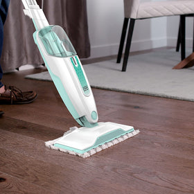 Shark S1000WM steam mop with 18-foot cord for extended room cleaning