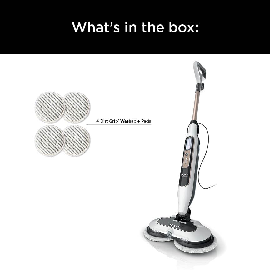 Shark Steam & Scrub included four Dirt Grip pads for immediate cleaning