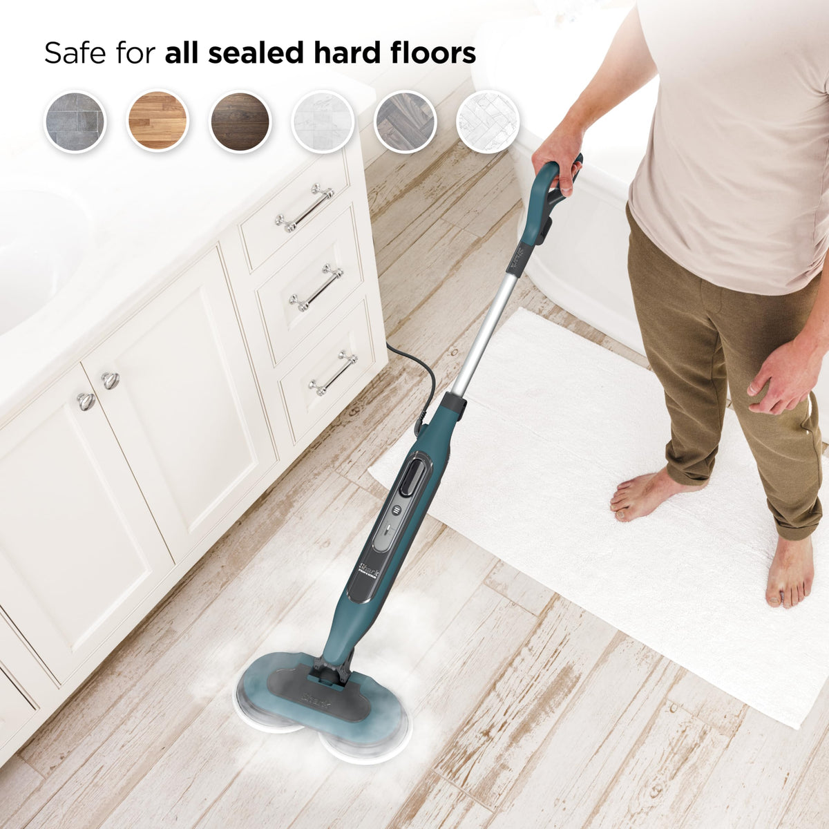 Compact Shark mop designed for multipurpose use in tight spaces.