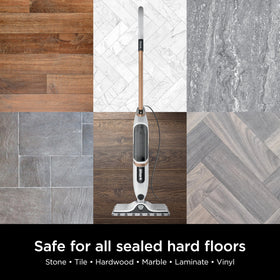 Shark SteamSpot in use on floor demonstrates easy maneuvering.