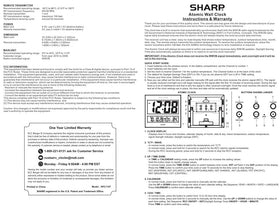 Sharp Atomic Clock can be mounted on wall or placed on a desk