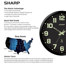 Sharp battery-operated-aa design keeps installation simple and cordless.