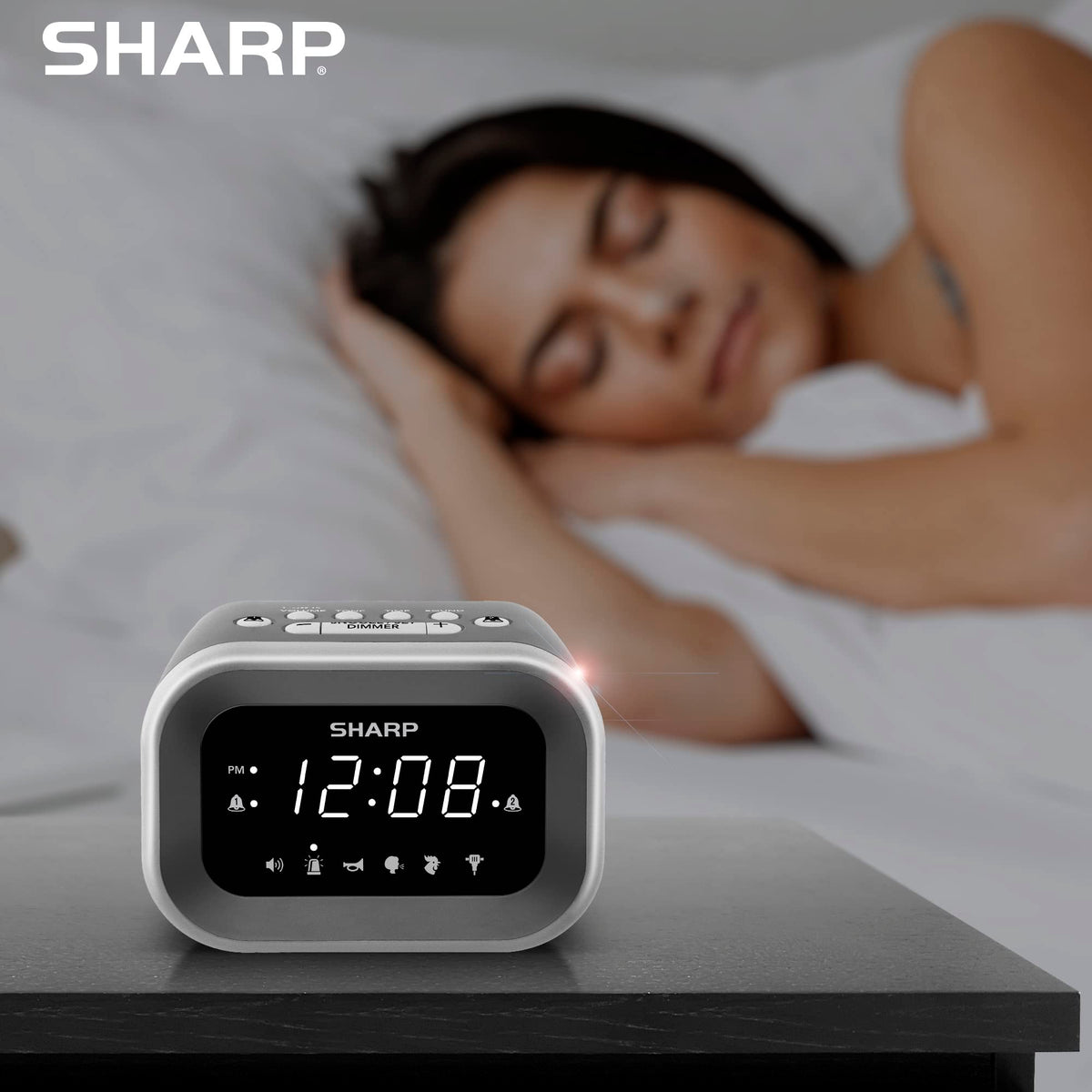 Sharp Big Bang dimmer control for adjustable room brightness and comfort