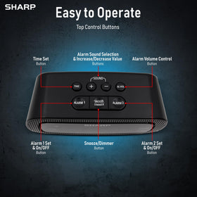 Sharp Shockwave beep tone provides a reliable, clear wake-up cue.