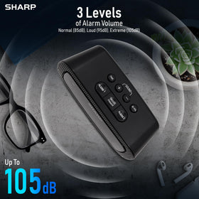 Sharp Shockwave dual alarms support independent schedules for households.