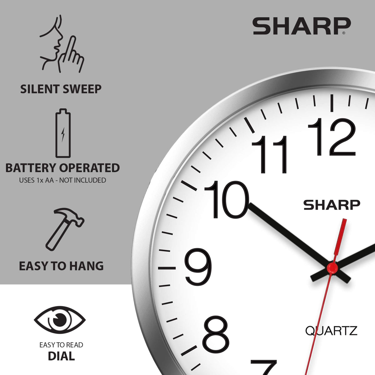 Battery operated by one AA battery for flexible placement.