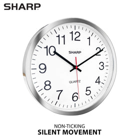 Sharp silent sweep movement reduces ticking noise for quiet spaces.
