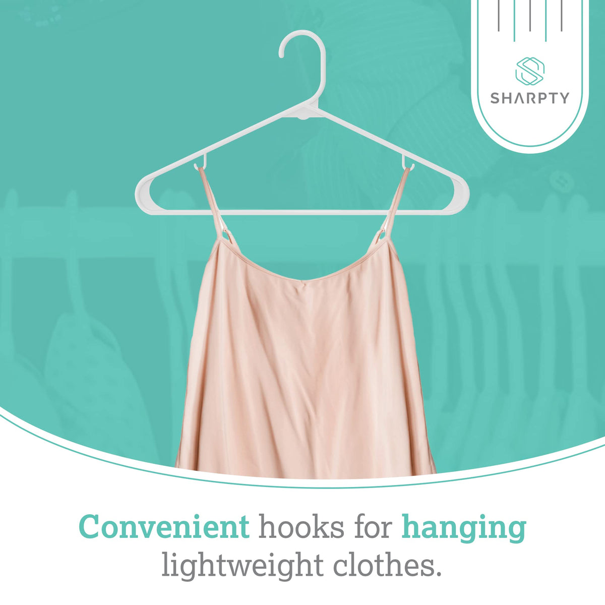 Trusted Sharpty brand on packaging signals dependable clothes organization