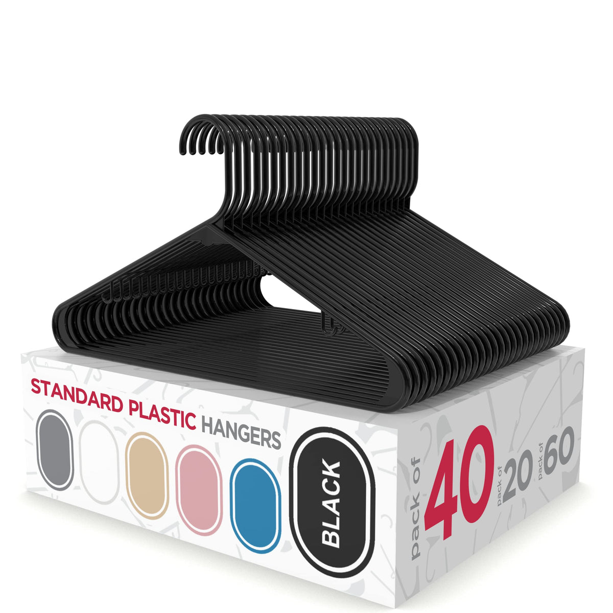 Sharpty shirt hanger in black keeps shirts neat and accessible
