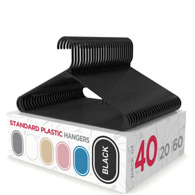 Sharpty shirt hanger in black keeps shirts neat and accessible