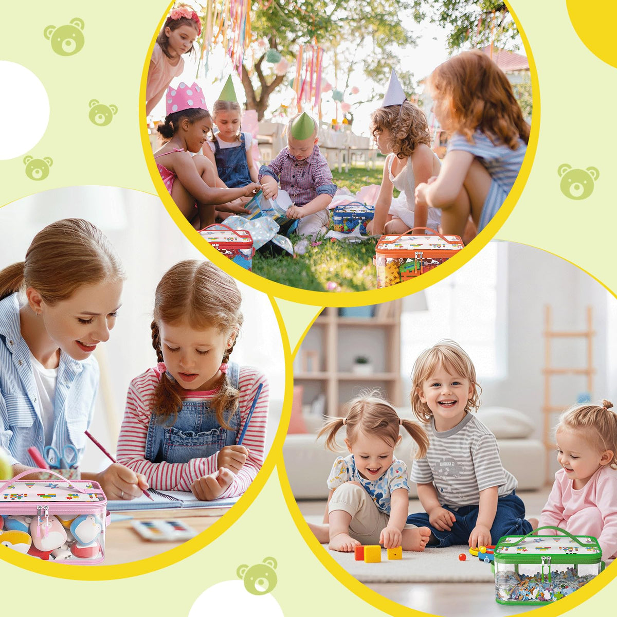 Shcsdr versatile bags suit toys, books, or cosmetics on the go.