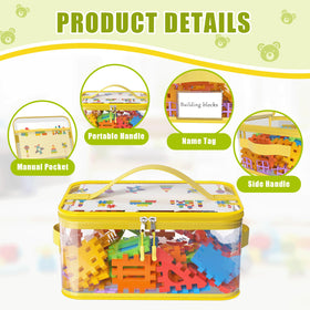 Shcsdr bags with top and side handles ease transport and storage in small spaces.
