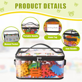 Shcsdr toy organizer with name tag pocket ideal for labeling and quick find