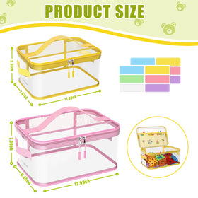 Shcsdr waterproof PVC clear toy storage bag keeps contents protected