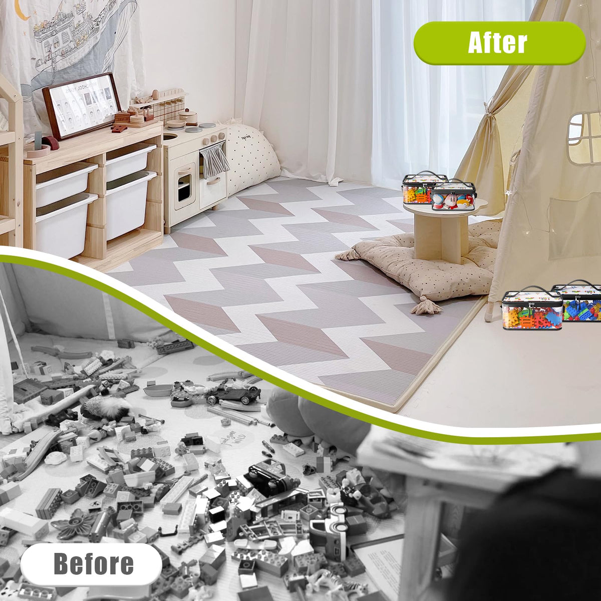 Shcsdr waterproof PVC material protects toys from spills and dust