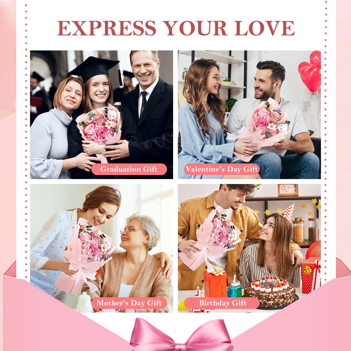 Shearly gift box with vase offers ready-to-display presentation
