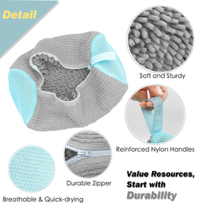 SHEELA HO shoe wash bag interior microfiber guards shoes during washing