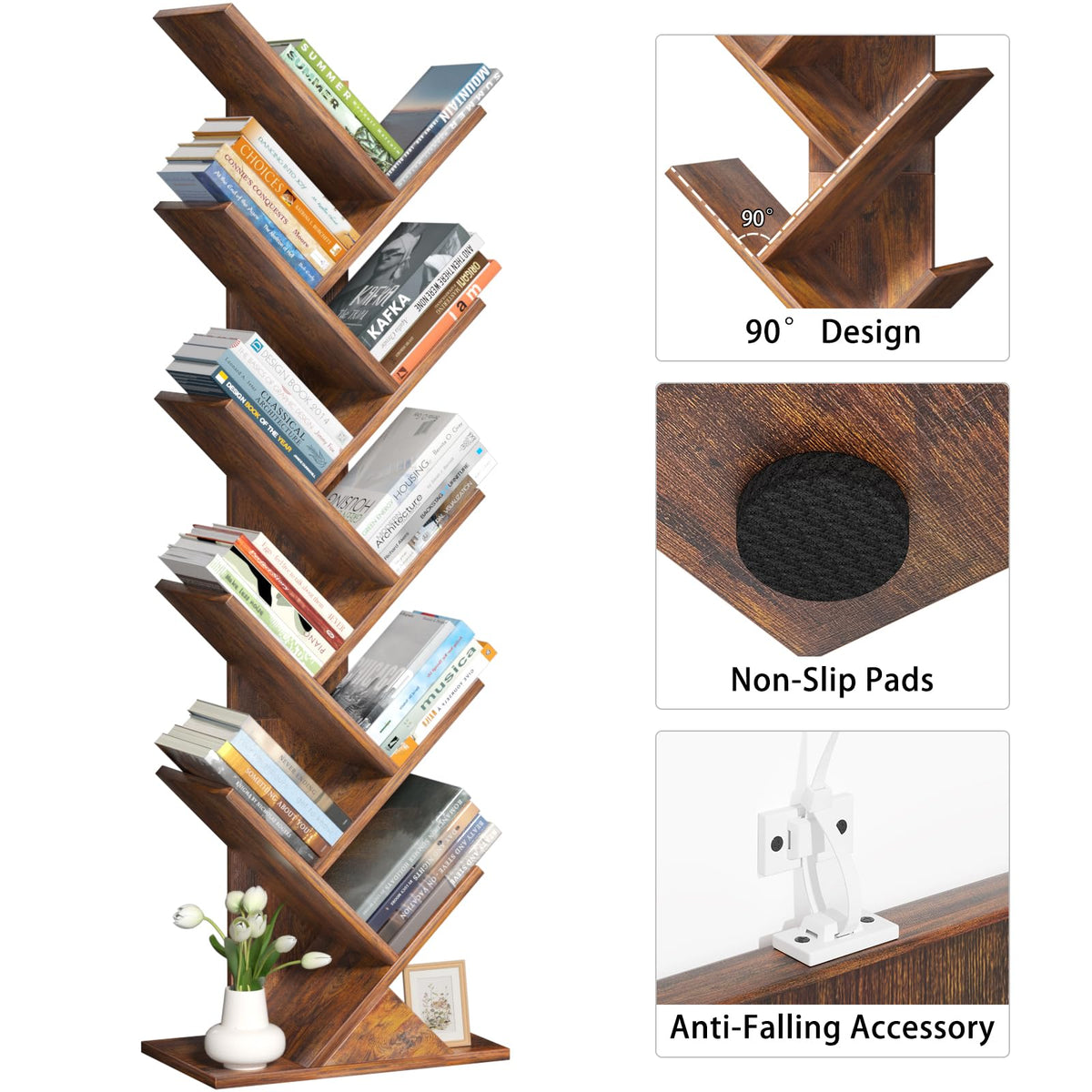 SHEEPAM shelf blends with living room decor and style