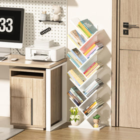 SHEEPAM 10-tier tree adds storage for books, CDs, and magazines.