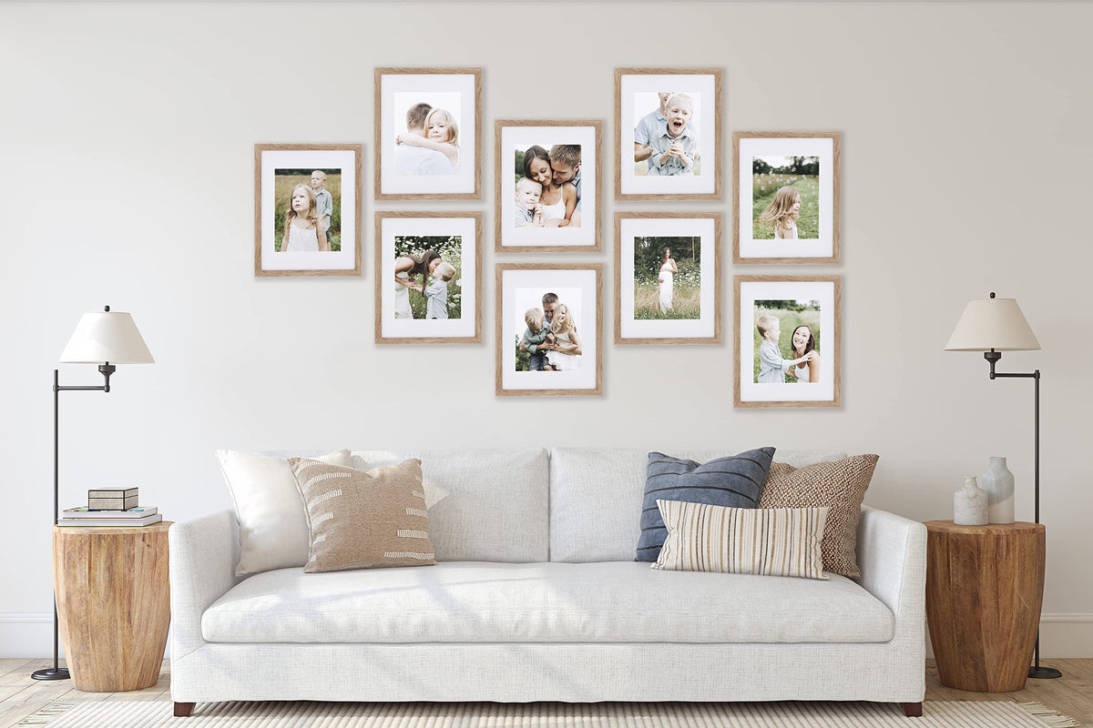Sheffield Home decorative frames enhance home décor with a stylish light natural finish.