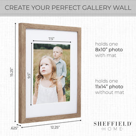 Shefford Home durable polystyrene frames with protective glass for long-lasting memories.