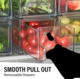 ShelfShaper clear drawer bin for office organization and easy item reach.