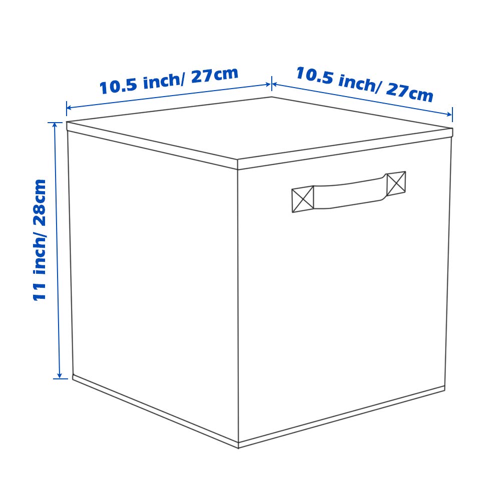 ShellKingdom cube storage neatly arranged on a closet shelf to maximize space.