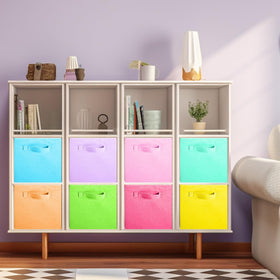 ShellKingdom cloth storage bin in closet keeps clothes neatly organized