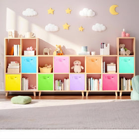 ShellKingdom colorful storage cubes offer versatile room organization