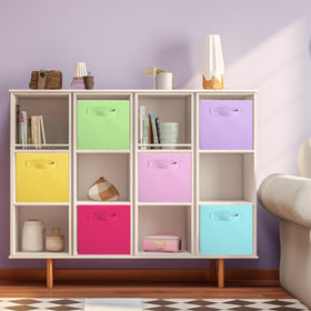 ShellKingdom storage cube with easy-carry handles for quick room cleanup.