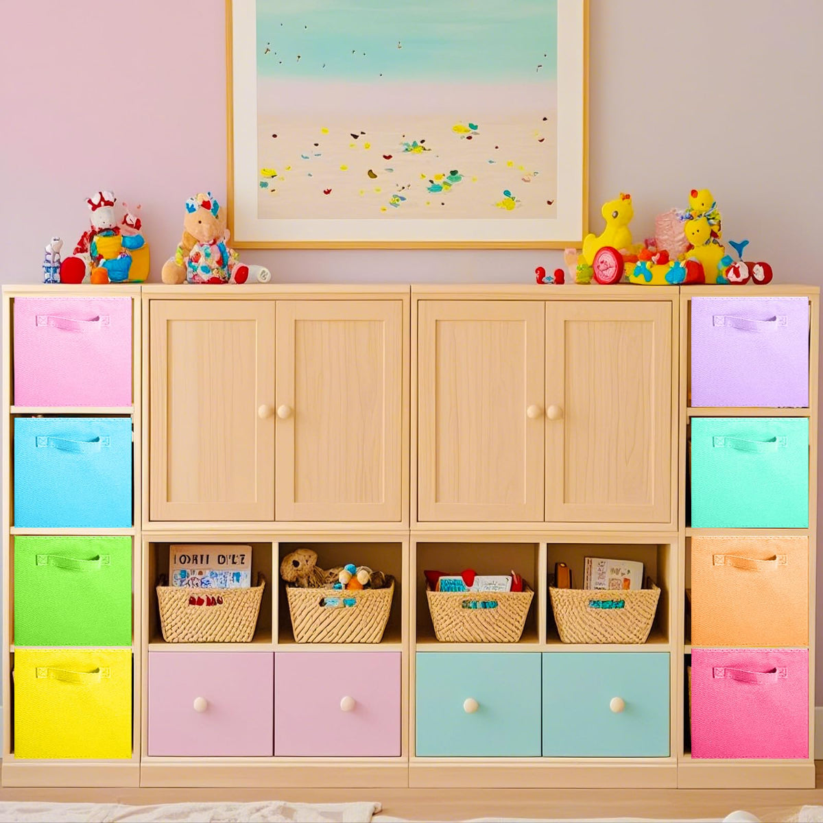 ShellKingdom toy storage bin keeps playthings within reach