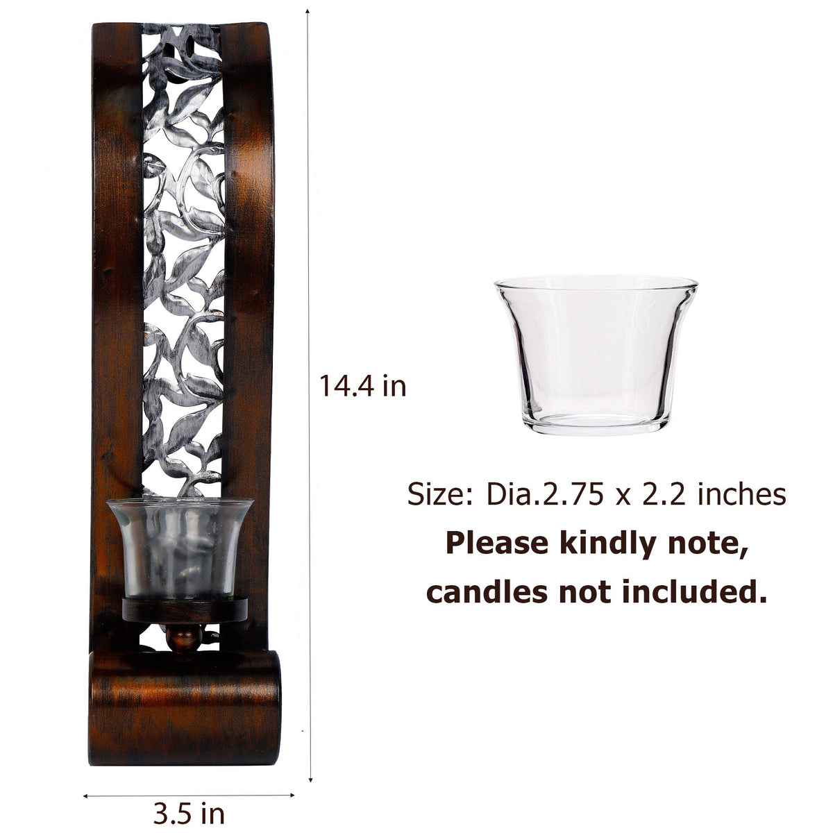 Shelving Solution wall sconce features cylindrical glass shade for soft light
