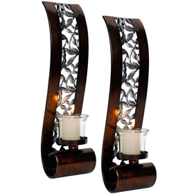 Shelving Solution wall sconce with openwork silhouette adds ambient charm
