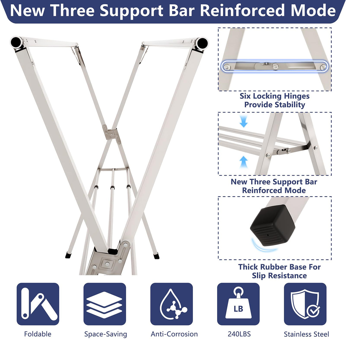 SHENGSHI 20 anti-wind hooks prevent clothes from blowing away