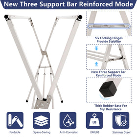 SHENGSHI 20 anti-wind hooks prevent clothes from blowing away