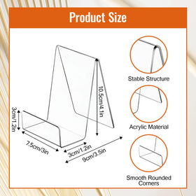 SHENLIU 3x4-inch easel highlights small items with a compact footprint