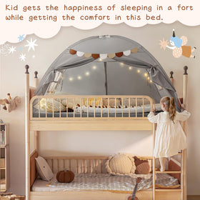 Sherilyn Bed Tent private nook offers kids a personal space for reading and relaxing
