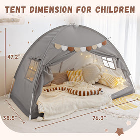Sherilyn Bed Tent sturdy fiberglass poles ensure lasting stability during bedtime adventures