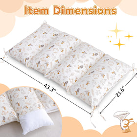 Sherilyn four-pocket design keeps pillows organized and easy to fill