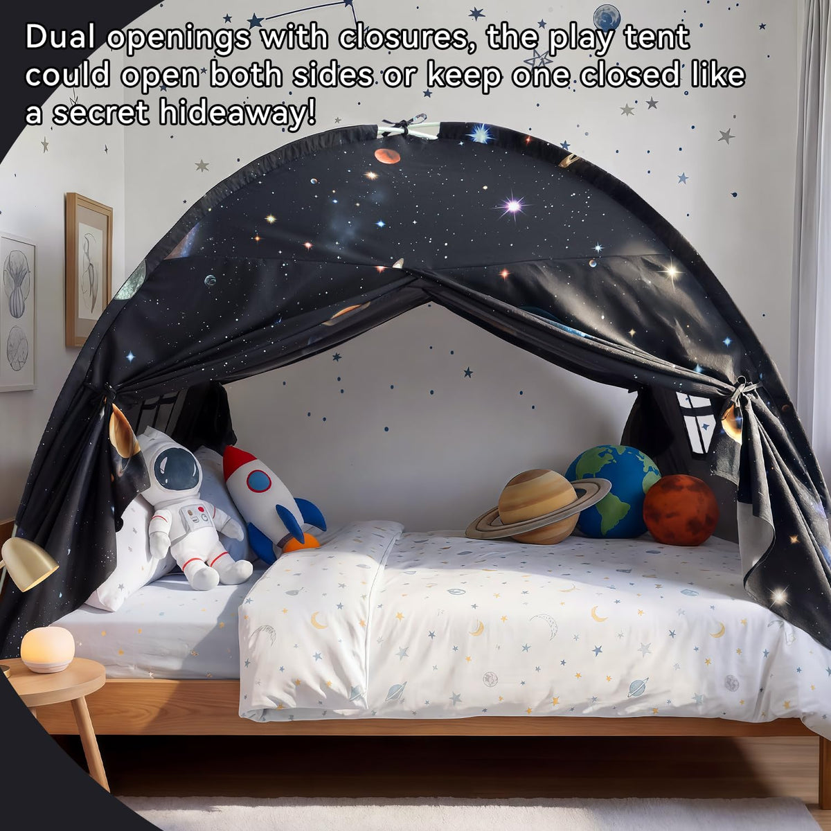 Sherilyn Galaxy Tent ensures good airflow and ventilation for restful nights.