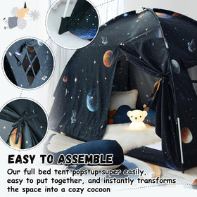 Sherilyn Galaxy Tent doubles as a floor tent for playtime or sleep.