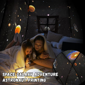 Sherilyn Galaxy Tent fabric is machine washable for easy care.